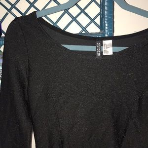 H&M Sparkly Peplum Shirt
